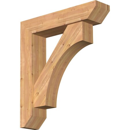 Westlake Slat Smooth Bracket w/ Offset Brace, Western Red Cedar, 7 1/2"W x 34"D x 38"H